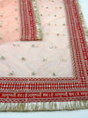 New Ayushmati Bhavah Maroon Peach Bridal Dupatta's KYMA