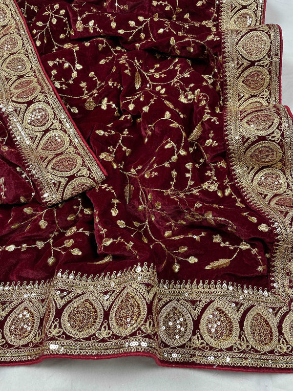Luxurious Makhmal Velvet Dupatta