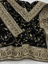 Black Premium Embroidery Velvet Dupatta For Every Occasions