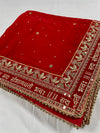 New Bridal Saubhagyavati Velvet Wedding Dupatta KYMA