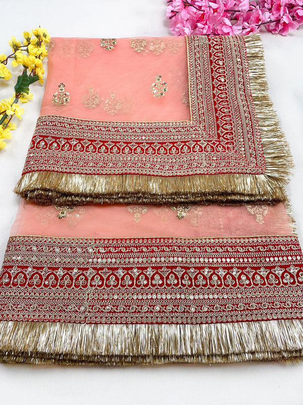 Bridal Dupatta , Net Dupatta , Embroidered Dupatta, Indian Bridal Wedding Wear Chunni, Stole, Scarf, Scarves, Veil, Hijab, Lehengha , Wedding Lehengha