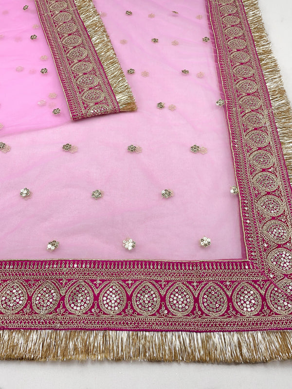 Bridal Dupatta , Net Dupatta , Embroidered Dupatta, Indian Bridal Wedding Wear Chunni, Stole, Scarf, Scarves, Veil, Hijab, Lehengha , Wedding Lehengha