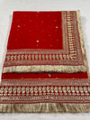 Royal Bridal Velvet Red Wedding Dupatta KYMA