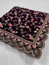 Luxurious Makhmal Velvet Dupatta with Havey Embroidery KYMA