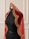 Scarlett Red Bridal Veil with premium Embroidery | V1053 | Wedding Veil