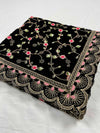 Luxurious Makhmal Velvet Dupatta with Heavy Embroidery KYMA