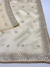 Gold Festive Organza Sequin Gold Dupatta