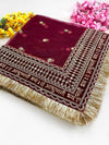 New Ayushmati Bhavah Maroon Bridal Dupatta's KYMA