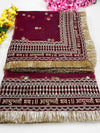 New Ayushmati Bhavah Maroon Bridal Dupatta's KYMA