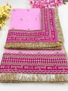 New Ayushmati Bhavah Baby Pink Bridal Dupatta's KYMA