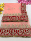 Bridal Dupatta , Net Dupatta , Embroidered Dupatta, Indian Bridal Wedding Wear Chunni, Stole, Scarf, Scarves, Veil, Hijab, Lehengha , Wedding Lehengha