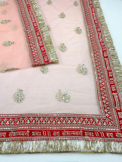 Bridal Dupatta , Net Dupatta , Embroidered Dupatta, Indian Bridal Wedding Wear Chunni, Stole, Scarf, Scarves, Veil, Hijab, Lehengha , Wedding Lehengha