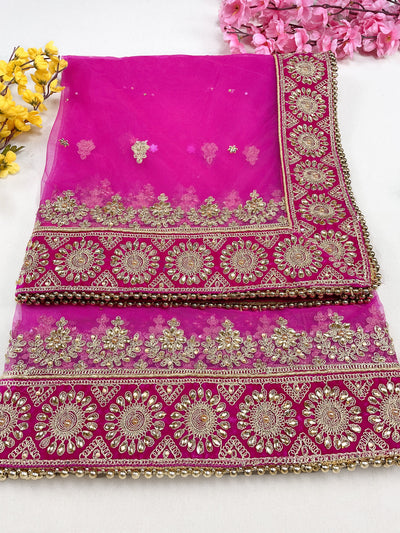 Bridal Dupatta , Net Dupatta , Embroidered Dupatta, Indian Bridal Wedding Wear Chunni, Stole, Scarf, Scarves, Veil, Hijab, Lehengha , Wedding Lehengha
